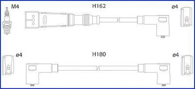 Комплект проводов зажигания HÜCO 134707