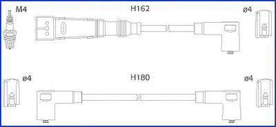 Комплект проводов зажигания HÜCO 134715