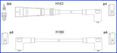 Комплект проводов зажигания HÜCO 134784