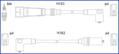 Комплект проводов зажигания HÜCO 134785