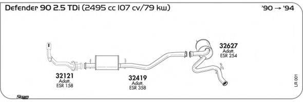 Система выпуска ОГ SIGAM LR001
