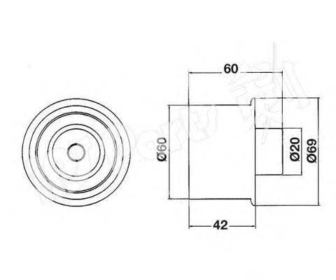 Устройство для натяжения ремня, ремень ГРМ IPS Parts ITB-6326