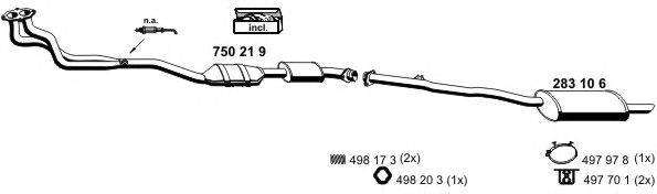 Система выпуска ОГ ERNST 020066