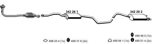 Система выпуска ОГ ERNST 030141