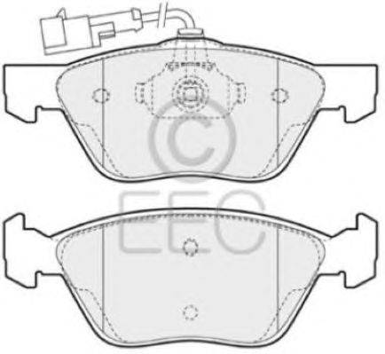 Комплект тормозных колодок, дисковый тормоз EEC BRP0937