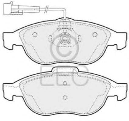 Комплект тормозных колодок, дисковый тормоз EEC BRP1000