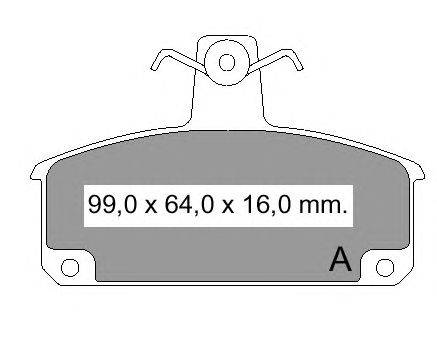 Комплект тормозных колодок, дисковый тормоз VEMA 831890