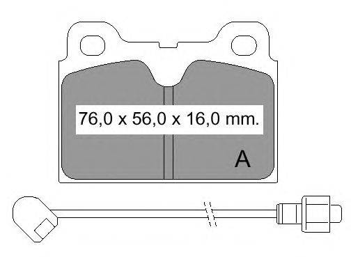 Комплект тормозных колодок, дисковый тормоз VEMA 832420