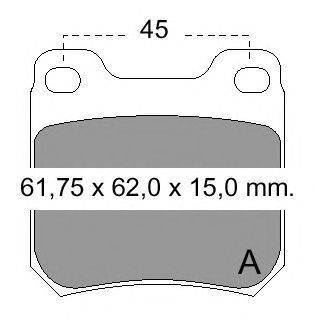Комплект тормозных колодок, дисковый тормоз VEMA 833890