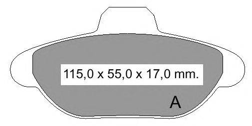 Комплект тормозных колодок, дисковый тормоз VEMA 21437