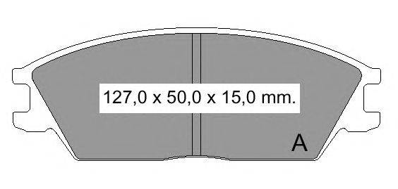 Комплект тормозных колодок, дисковый тормоз VEMA 834570