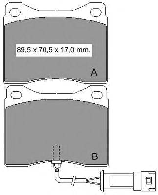 Комплект тормозных колодок, дисковый тормоз VEMA 835330
