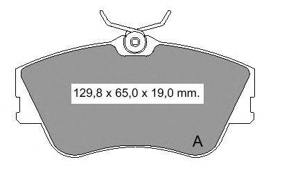 Комплект тормозных колодок, дисковый тормоз VEMA 836680
