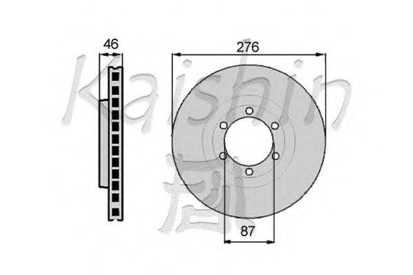 Тормозной диск KAISHIN CBR012