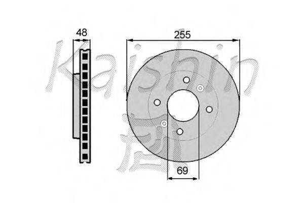 Тормозной диск KAISHIN CBR019