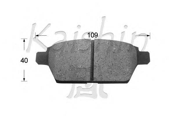 Комплект тормозных колодок, дисковый тормоз KAISHIN D3141