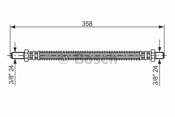 Тормозной шланг BOSCH 1987476482