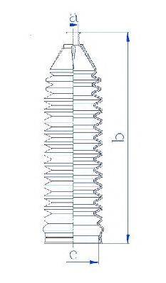 Пыльник, рулевое управление SPIDAN 84252