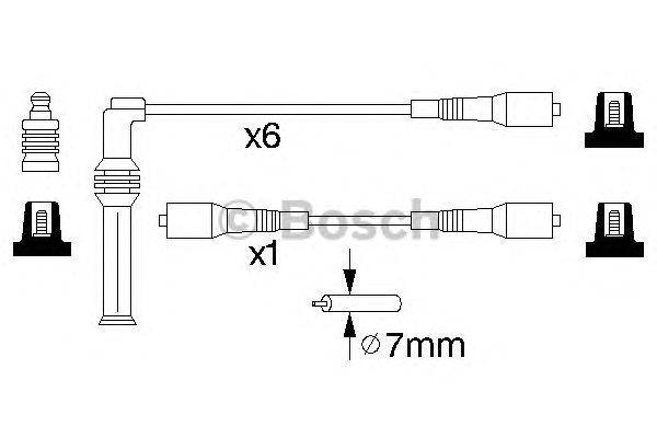 Комплект проводов зажигания BOSCH 0 986 356 729