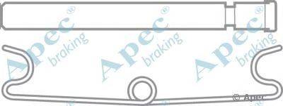 Комплектующие, тормозные колодки APEC braking KIT316
