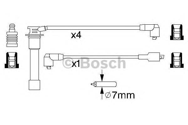 Комплект проводов зажигания BOSCH 0986356871