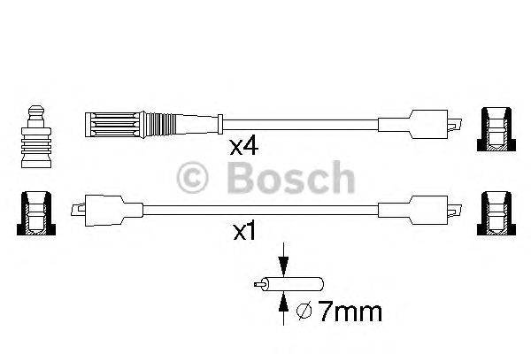 Комплект проводов зажигания BOSCH 0 986 357 084