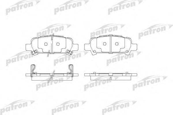 Комплект тормозных колодок, дисковый тормоз PATRON PBP1333