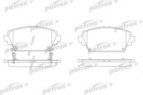 Комплект тормозных колодок, дисковый тормоз PATRON PBP1439