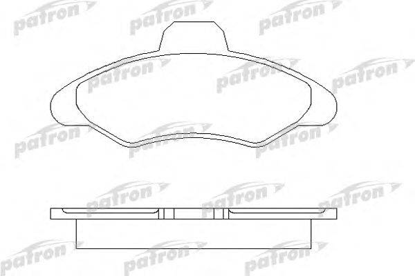 Комплект тормозных колодок, дисковый тормоз PATRON PBP617