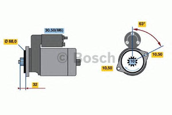 Стартер BOSCH 0 001 125 059