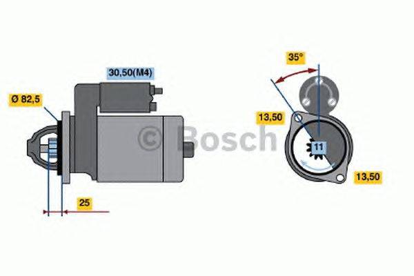 Стартер BOSCH 0 001 368 071