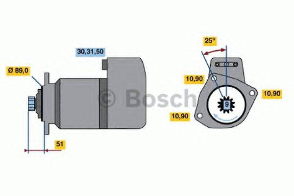 Стартер BOSCH 0 001 416 026