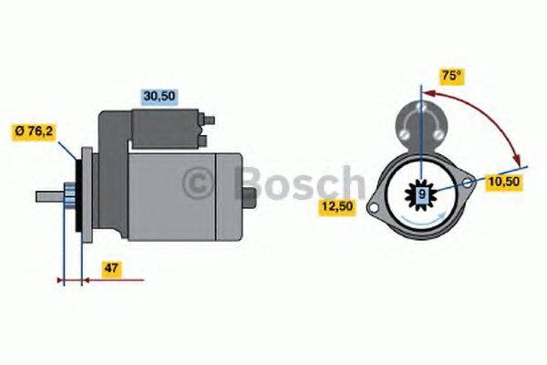 Стартер BOSCH 0 986 010 360