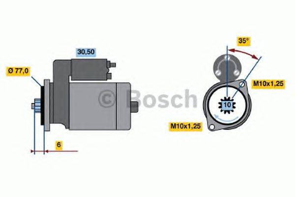 Стартер BOSCH 1416