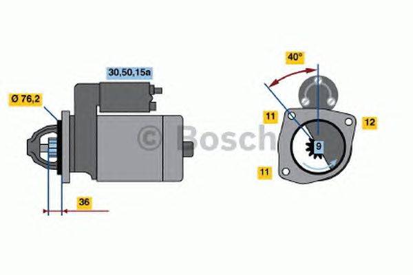 Стартер BOSCH 1595