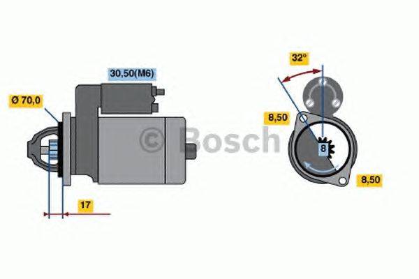 Стартер BOSCH 0 986 018 571