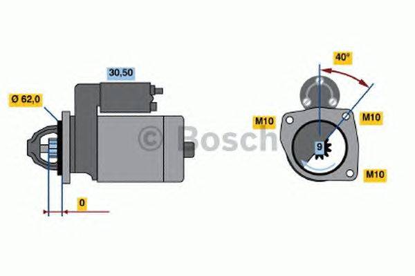 Стартер BOSCH 0 986 018 581