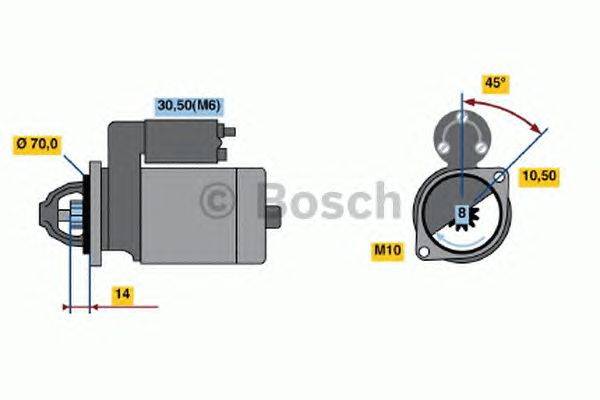 Стартер BOSCH 0 986 018 621