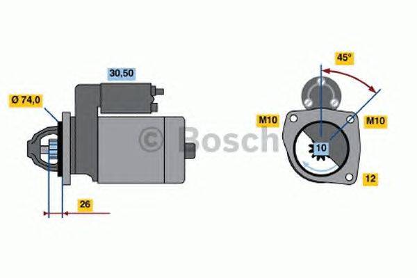 Стартер BOSCH 0 986 018 711