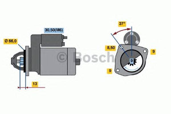 Стартер BOSCH 0 986 019 930