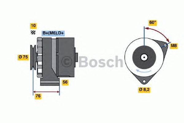 Генератор BOSCH 0 986 031 360