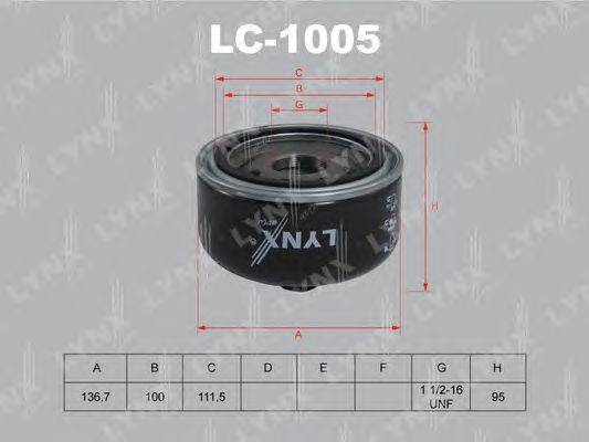 Масляный фильтр LYNXauto LC-1005