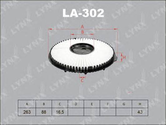 Воздушный фильтр LYNXauto LA-302