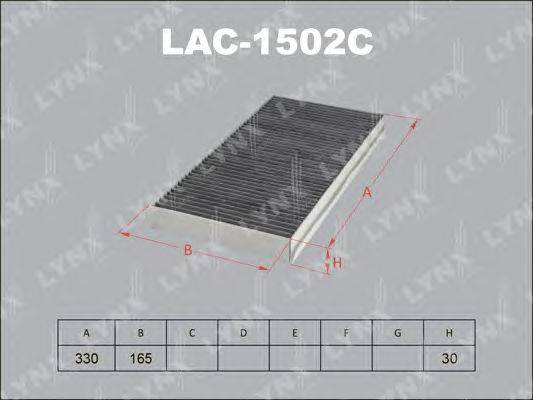Фильтр, воздух во внутренном пространстве LYNXauto LAC1502C