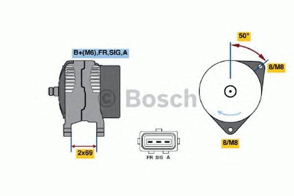 Генератор BOSCH 0986049181