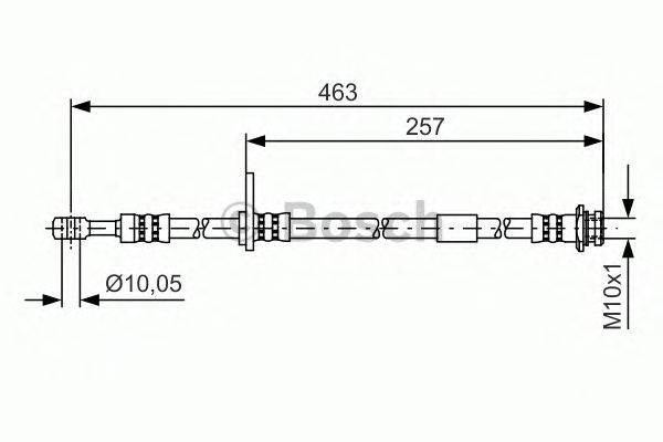 Тормозной шланг BOSCH 1 987 481 400