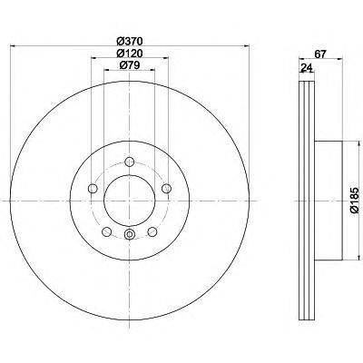 Тормозной диск HELLA PAGID 8DD 355 110-051