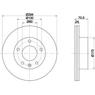 Тормозной диск HELLA PAGID 8DD 355 113-391