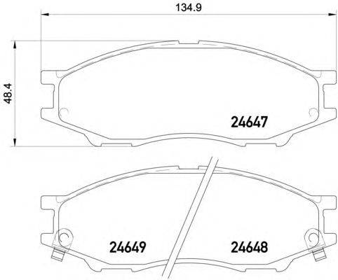 Комплект тормозных колодок, дисковый тормоз HELLA PAGID 8DB 355 020-041