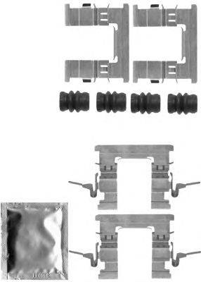 Комплектующие, колодки дискового тормоза HELLA PAGID 8DZ355205211